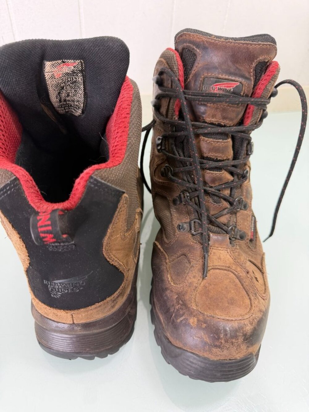 Red Wing Work Boots 6674 Truhiker Mens 11.5 D Waterproof Vibram Safety Toe 6"